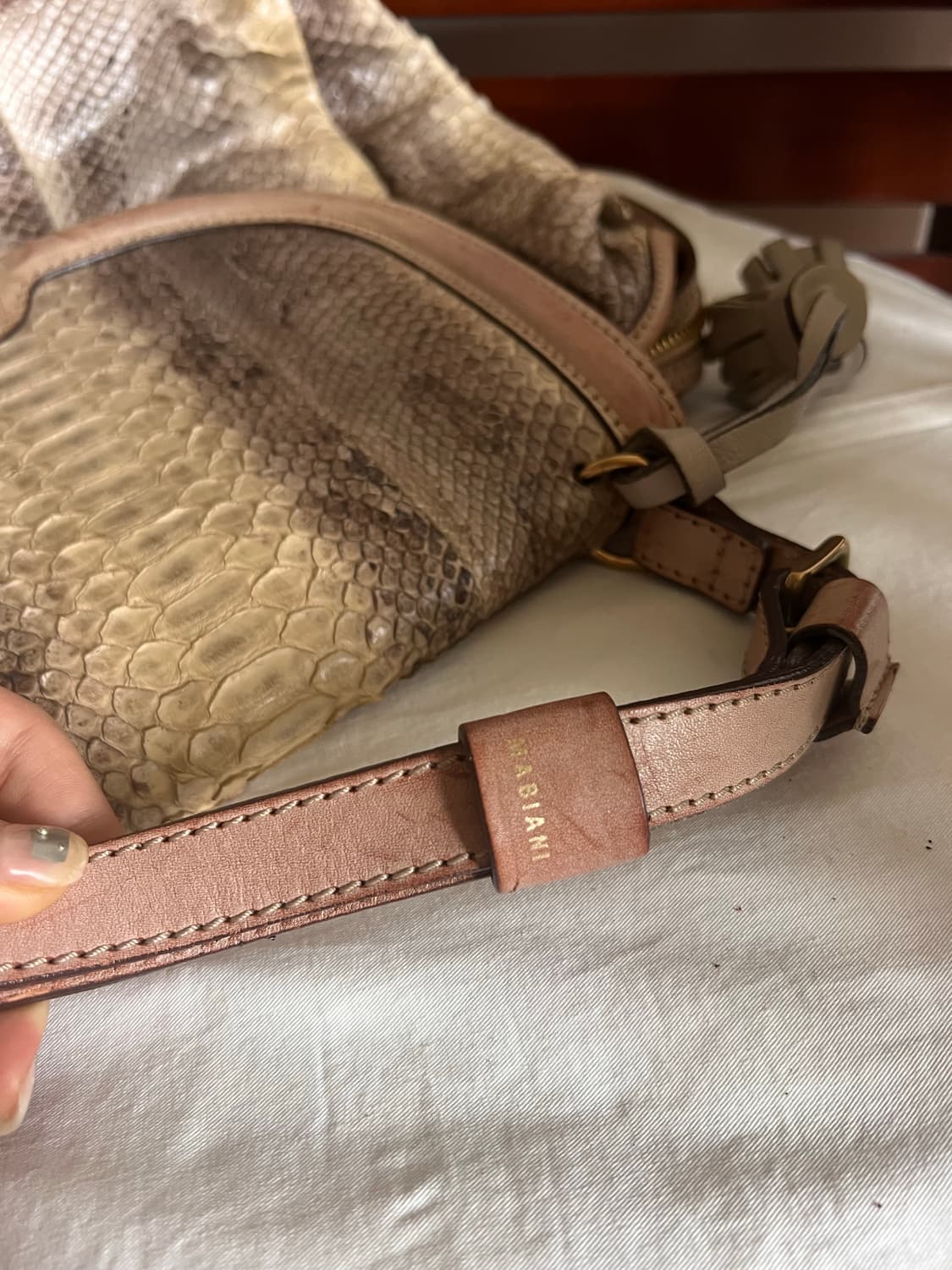 Andrea mabiani Real Anaconda Tassel Bag  상품이미지6