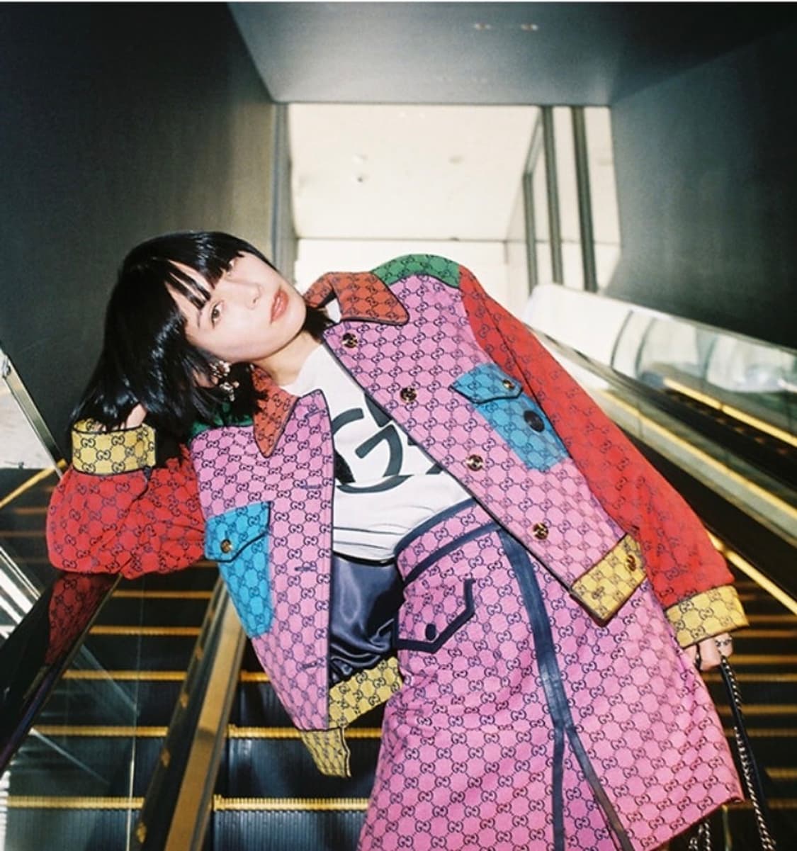 사라마리 X 구찌 파르코 멀티 컬러 크롭 자켓 익스클루시브 상품이미지1