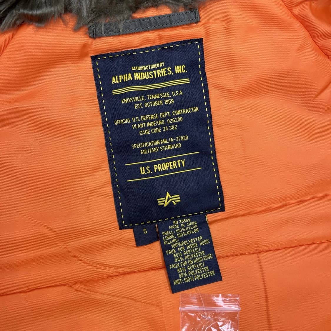 10s 알파인더스트리 N-3B 파카 슬림핏 상품이미지3