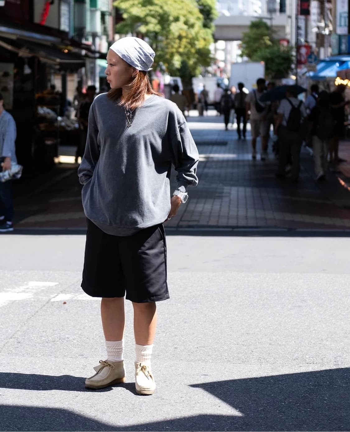 오네이타 무지 히든포켓 맨투맨 상품이미지5