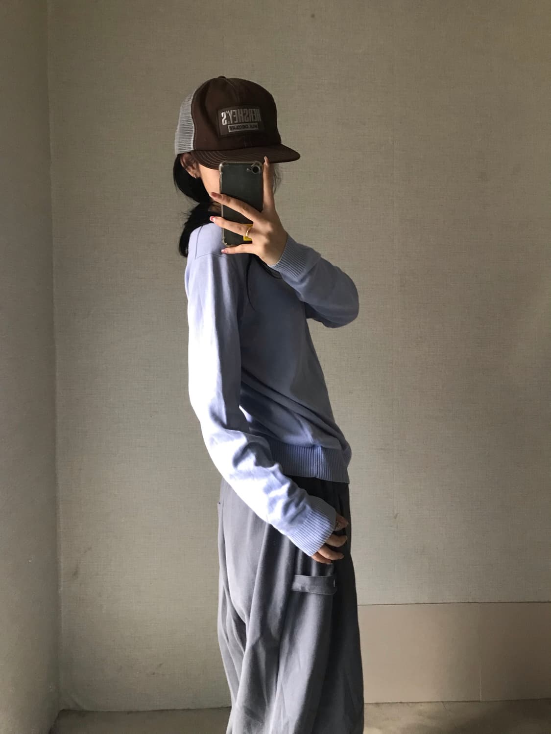 폴로 연하늘 니트 상품이미지2