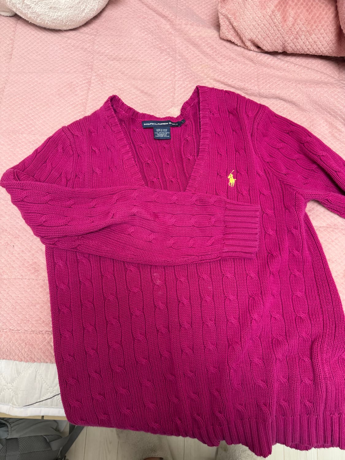 폴로랄프로렌 핫핑크 니트 상품이미지1