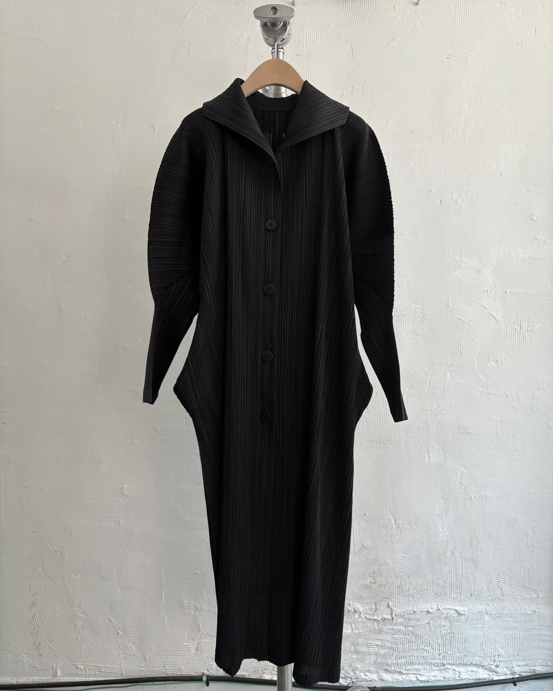 PLEATS PLEASE 플리츠플리즈 블랙 롱 코트 상품이미지6