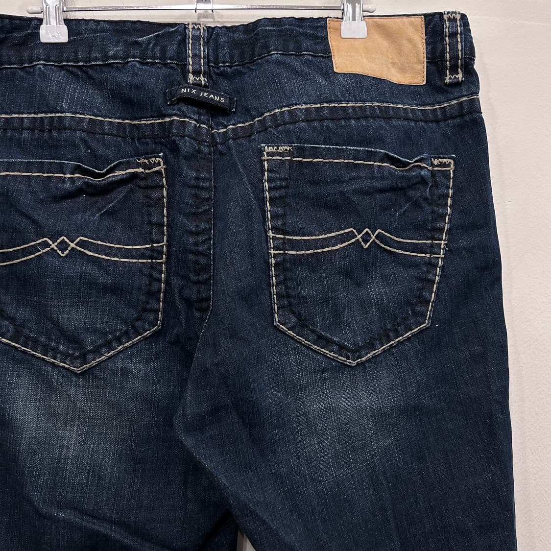 NIX 진스 레귤러핏 스티치 샐비지 생지 데님팬츠 상품이미지1