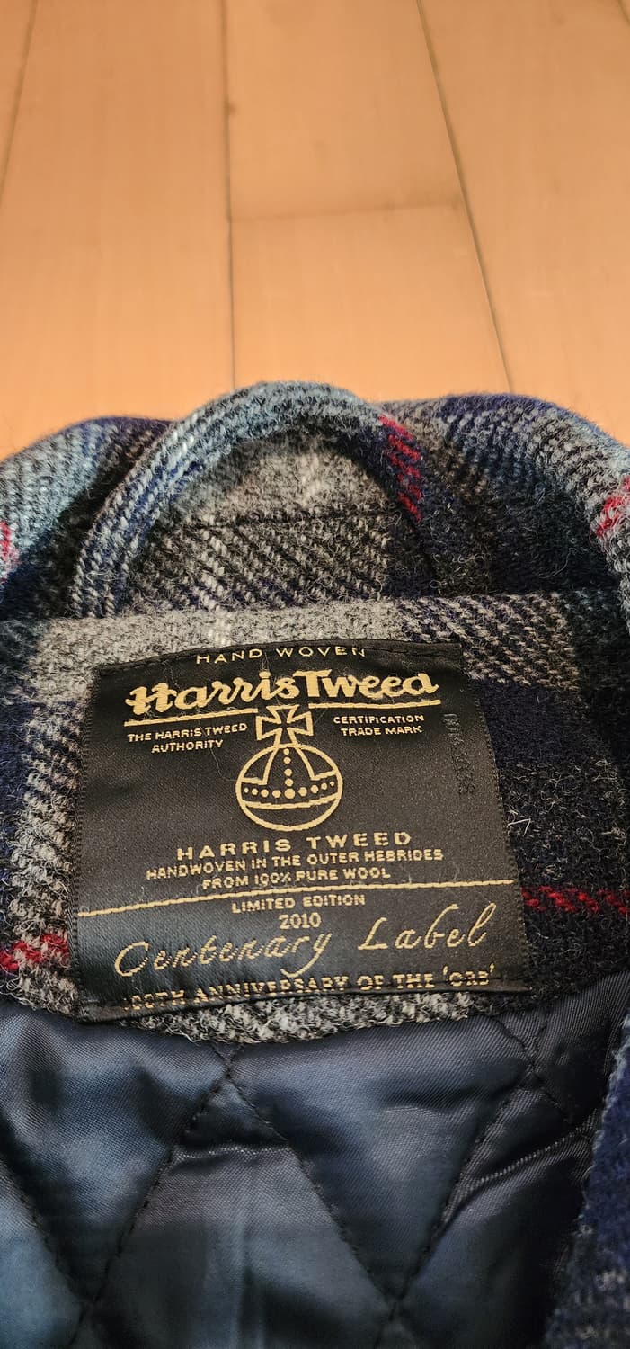 모옌 해리스트위드 체크 코트 상품이미지5