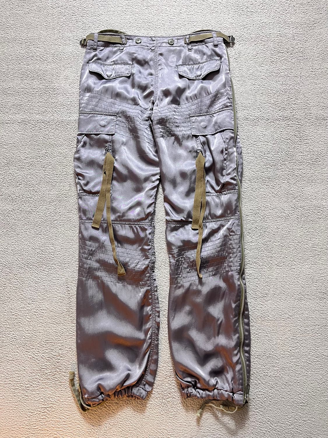 00s 빈티지 미하라 야스히로 M-51 모티브 새틴 팬츠 상품이미지3