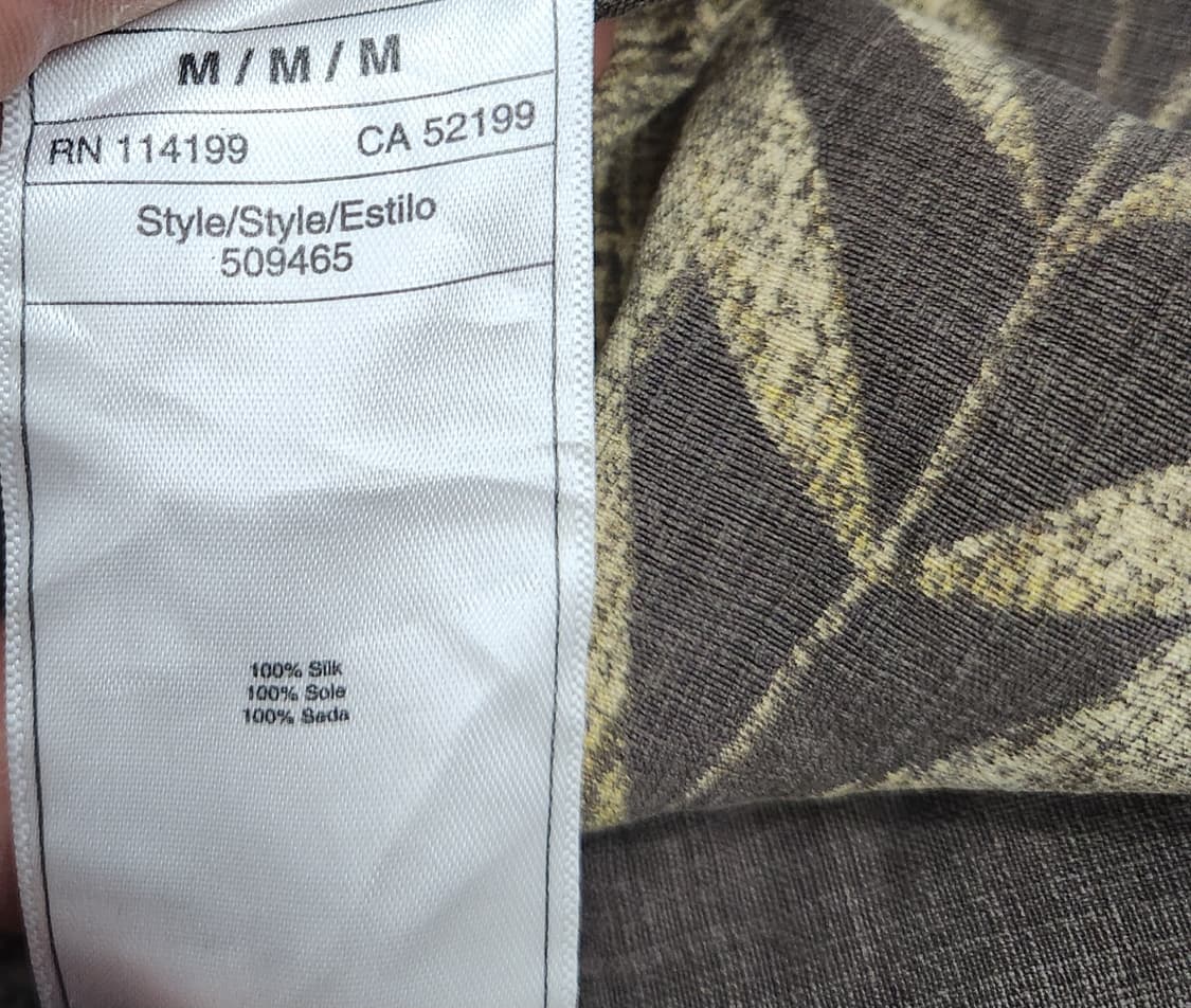 퀵실버 린넨 야자수 셔츠 M 상품이미지5