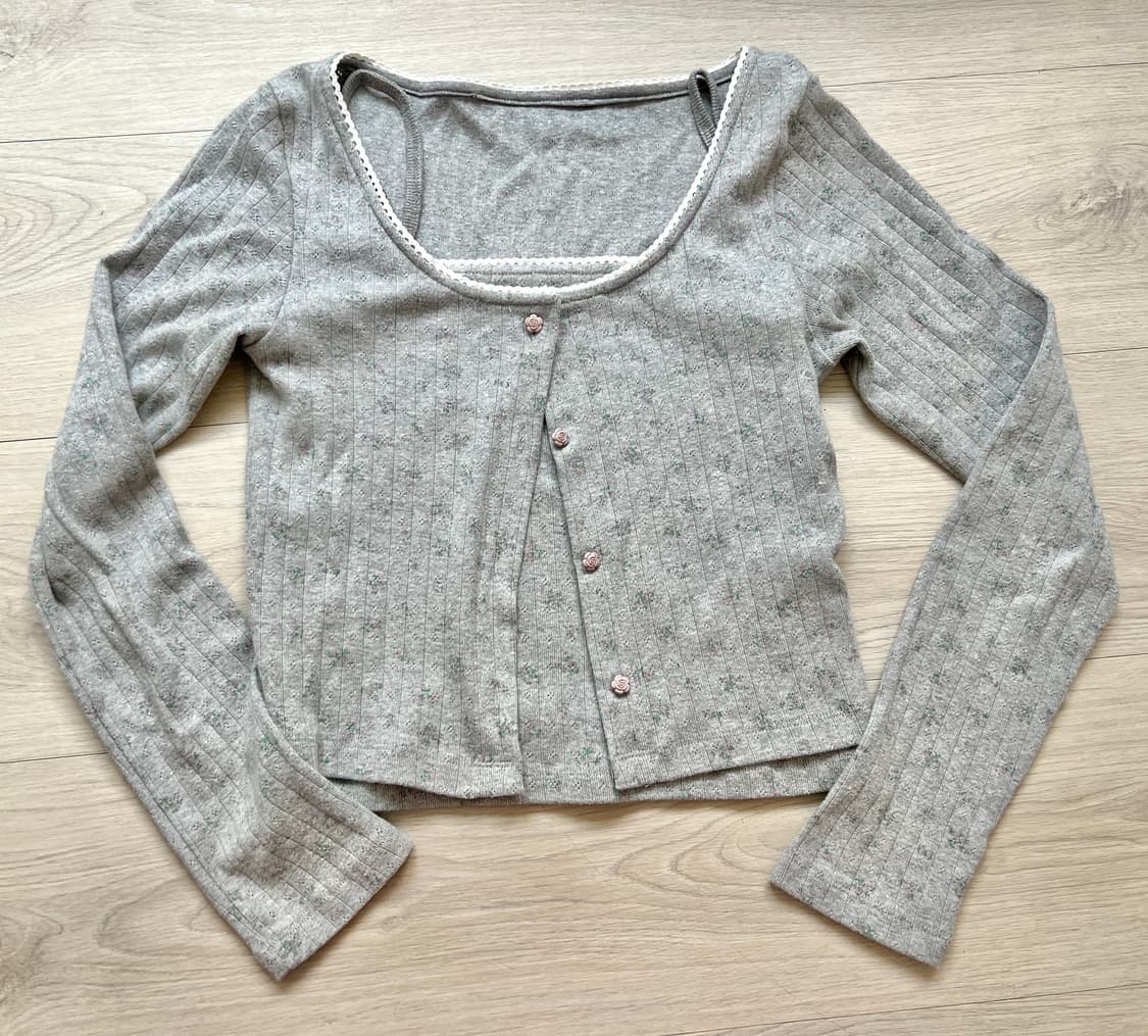 어윗 ROSY PUNCHING CARDIGAN & SLEEVELESS- 상품이미지4