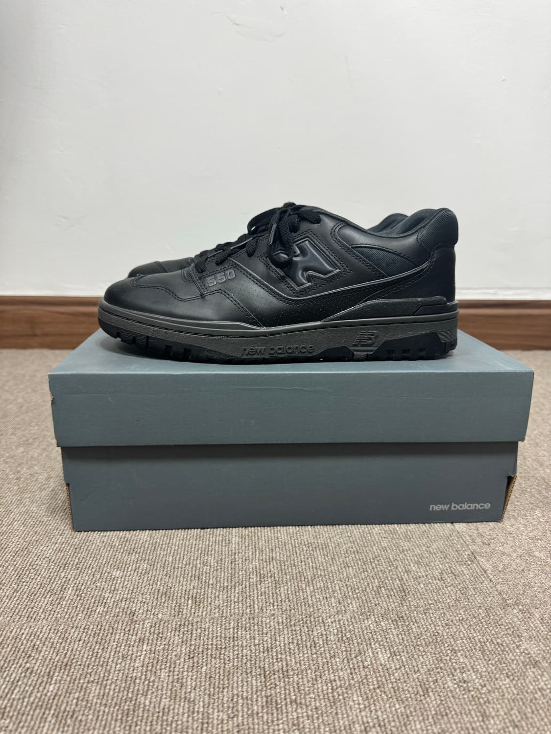 뉴발란스 550 트리플블랙 280사이즈 상품이미지2