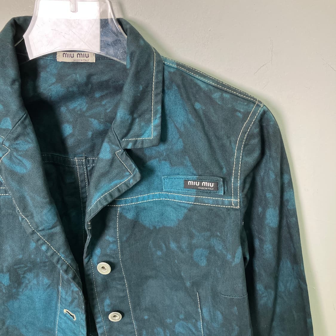 미우미우 데님 패턴 자켓 상품이미지3