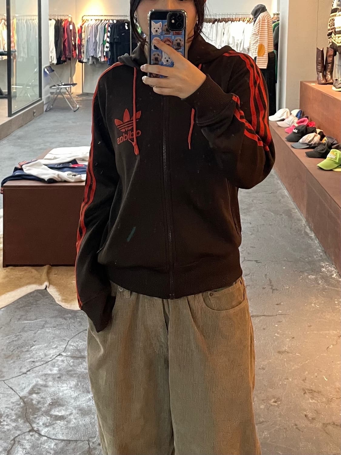 아디다스 파이어버드 브라운 트랙탑 져지 H275 상품이미지1