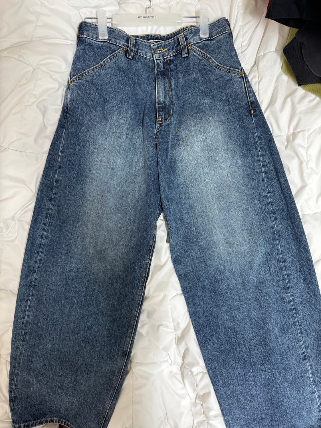 [3] 해칭룸 Wide Curve Jeans Washed Blue 상품이미지2