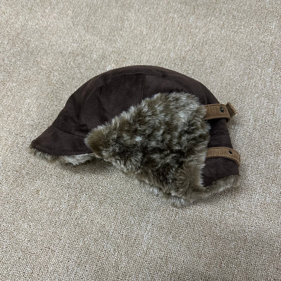 빈티지 브라운 트루퍼 햇 상품이미지2