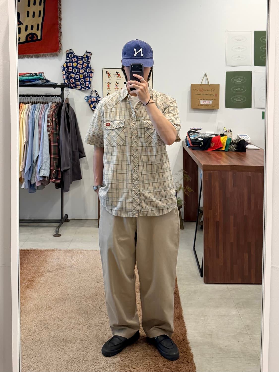 Dickies 디키즈 웨스턴 체크 반팔 셔츠 상품이미지2