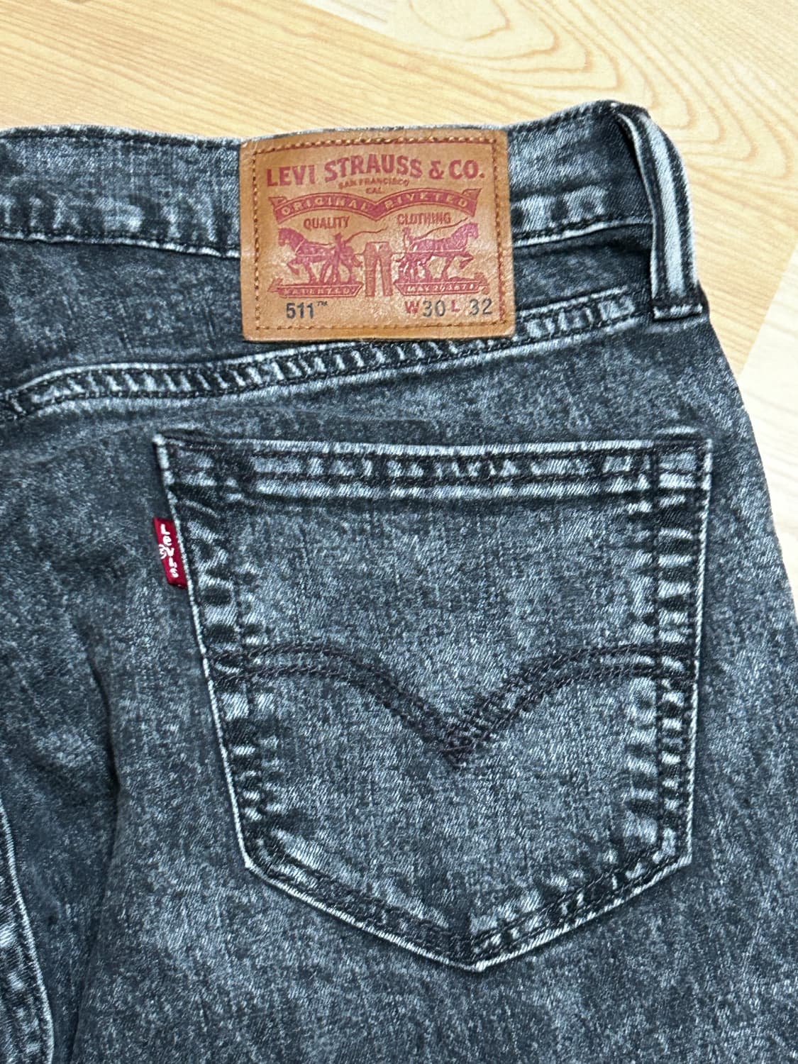 리바이스 511 회색 진 청바지 30x32 상품이미지3