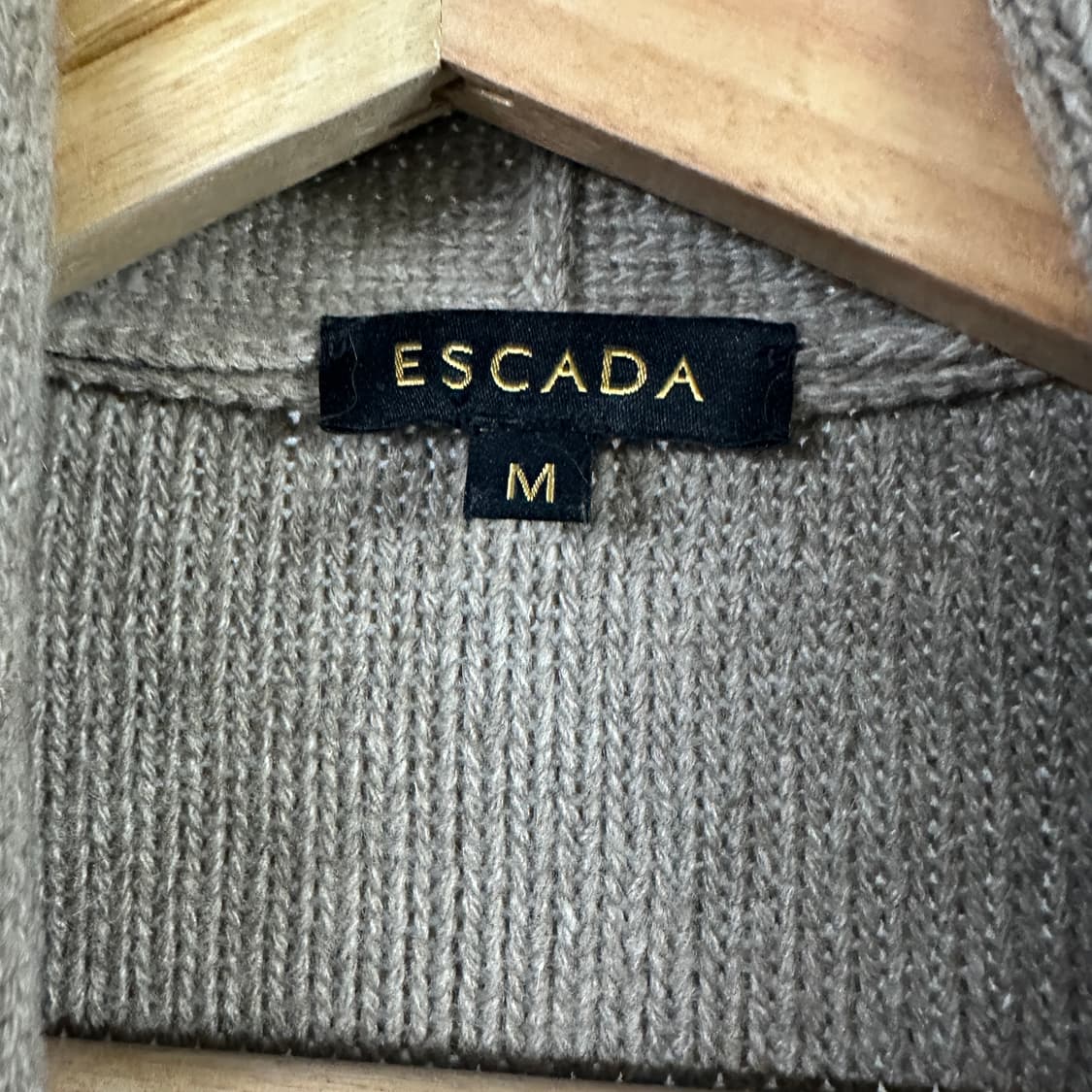 에스카다 아가일패턴 롱 가디건 상품이미지2