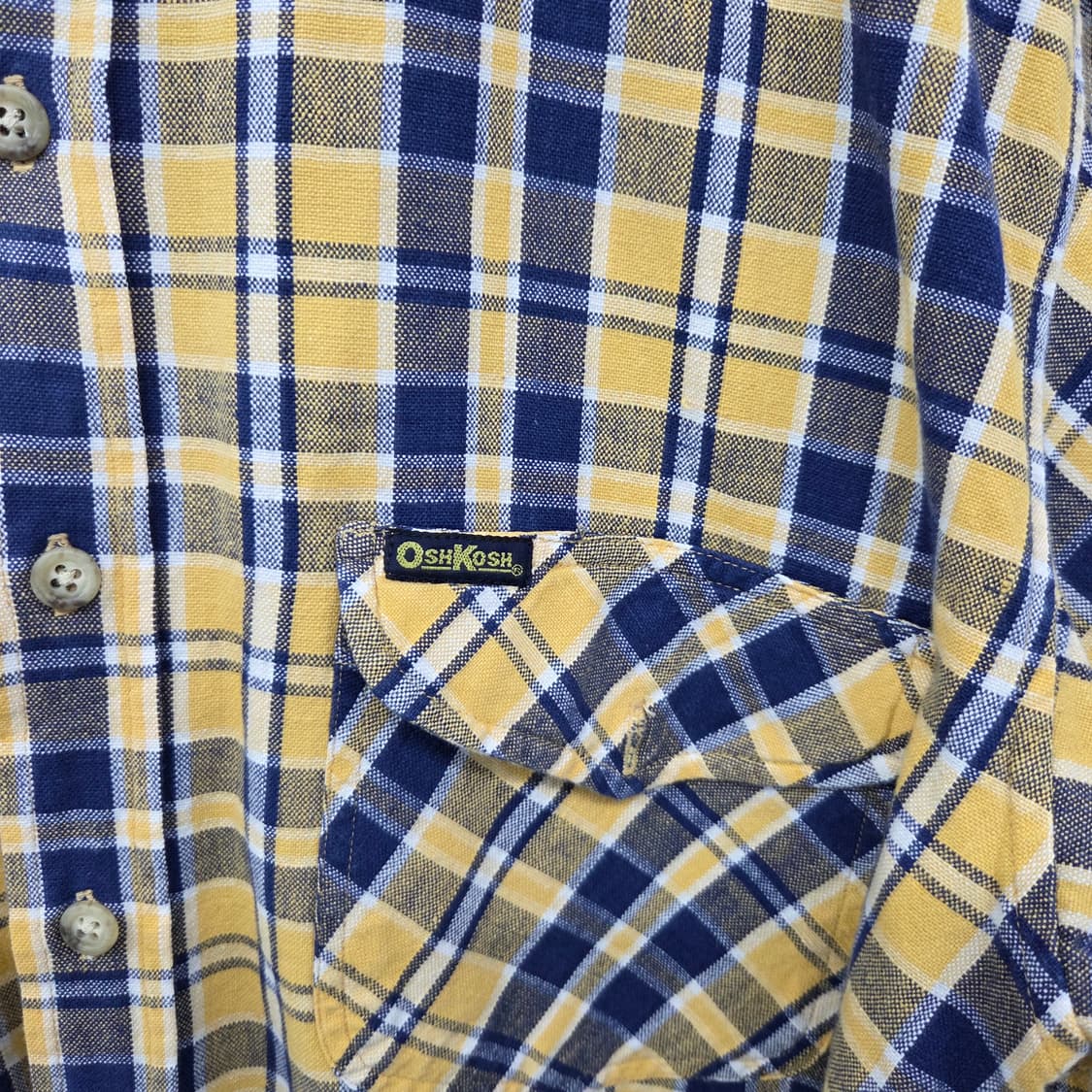 OshKosh 체크 긴팔 셔츠 남m 상품이미지3