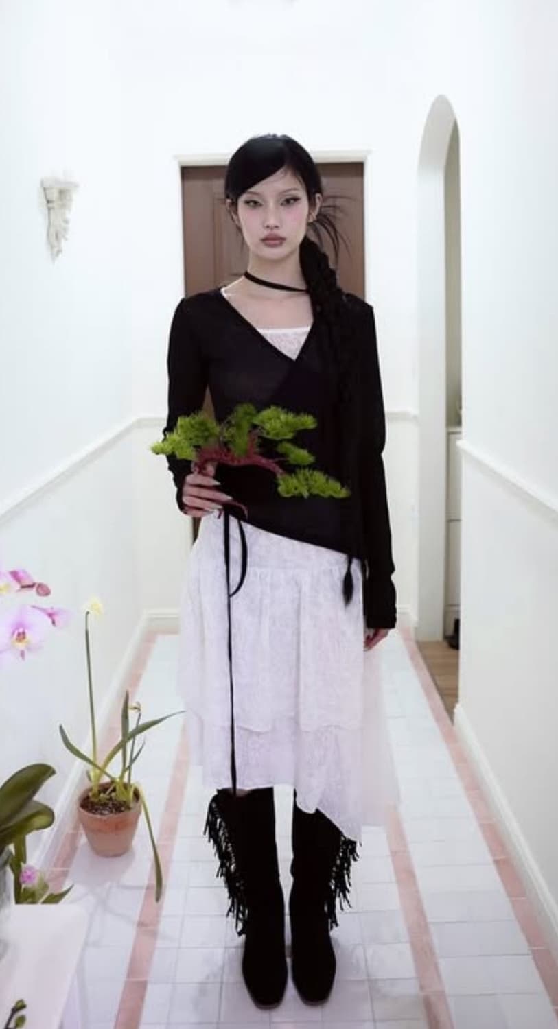 미애 she is miae 시스루 탑 판매합니다 상품이미지1