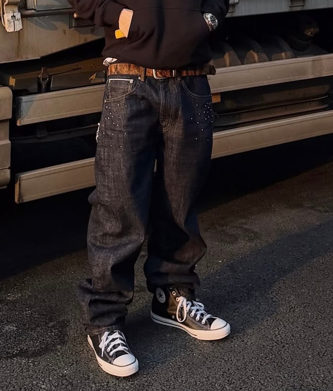 컨버스 척 70 레더 블랙 상품이미지2