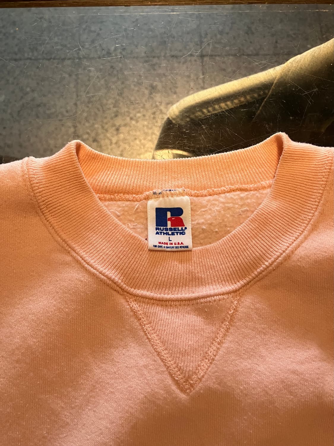 80s USA 빈티지 러셀 플레인 스웻 셔츠 맨투맨 상품이미지5