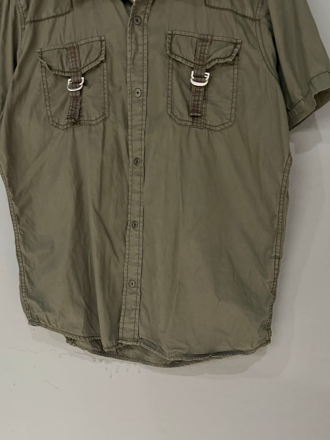2-pocket detail khaki shirt 상품이미지7