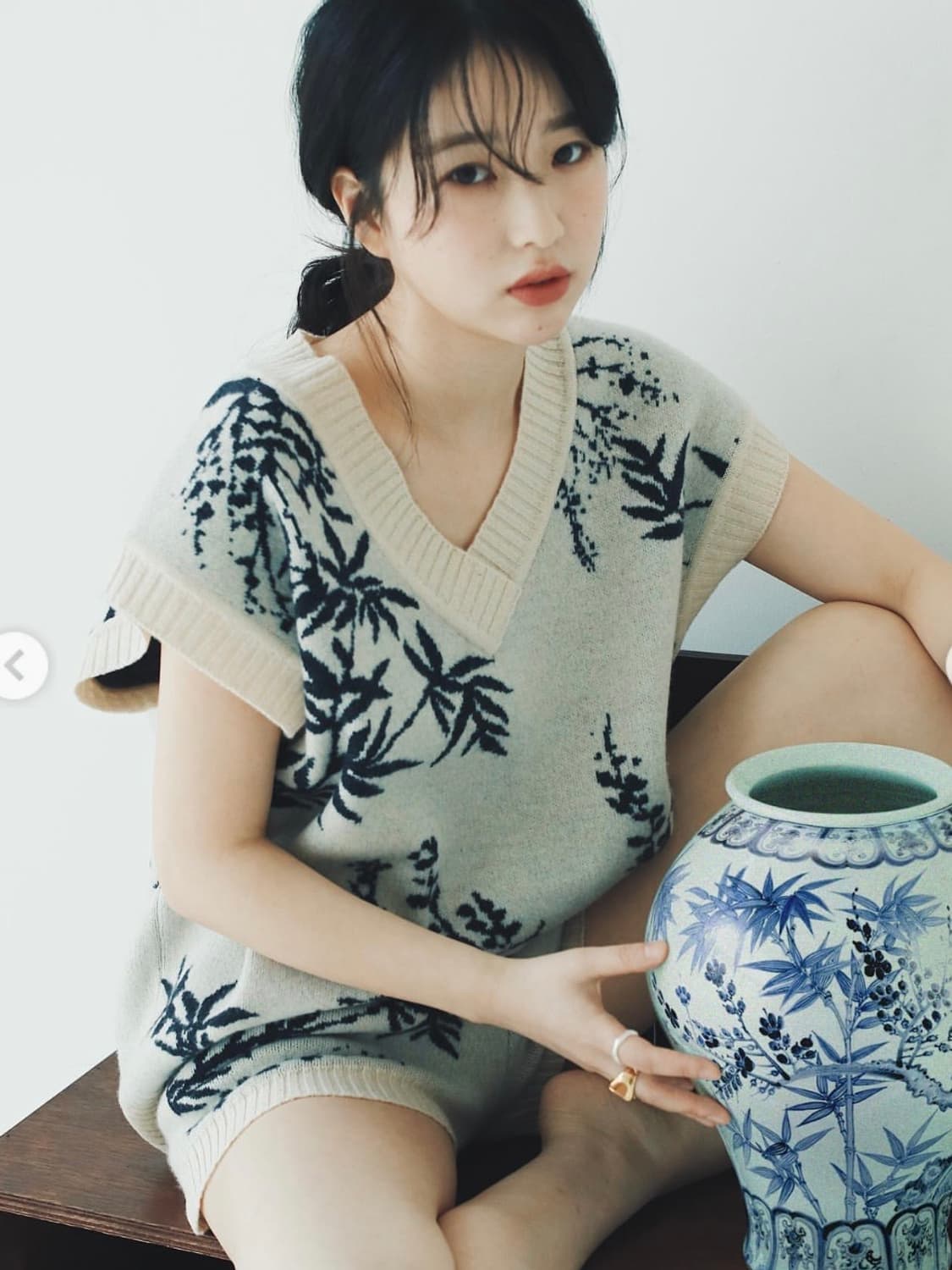 한땀한땀 조선백자 니트반바지 상품이미지3