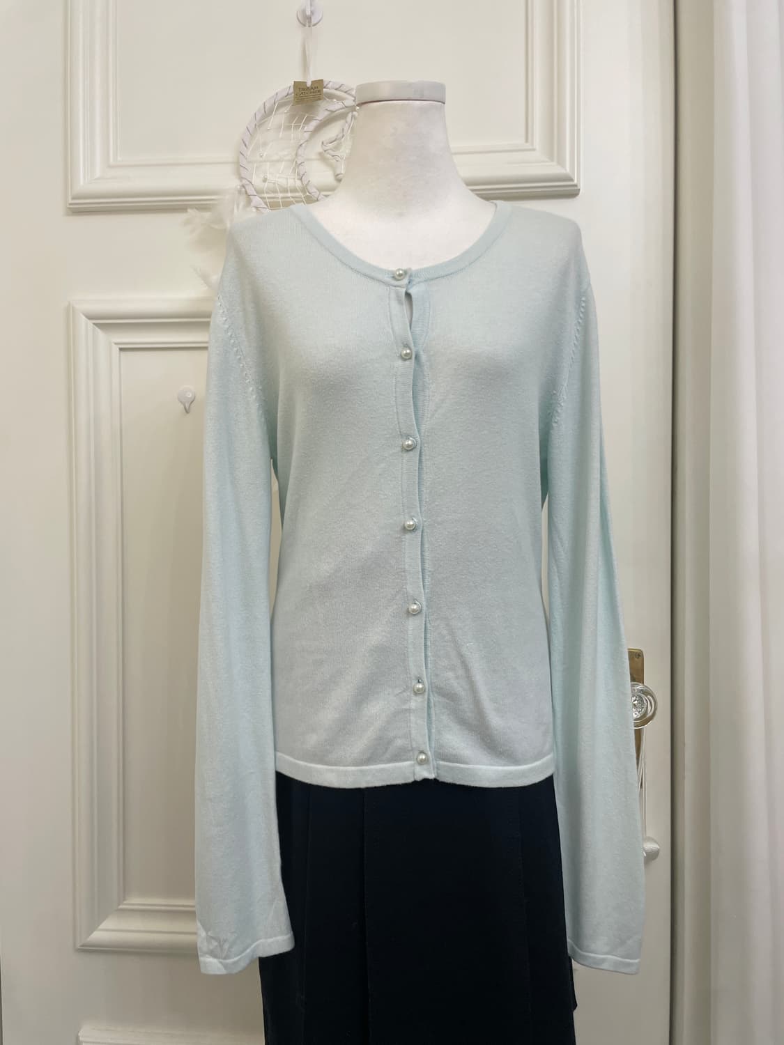 mint pearl point loose cardigan(size-L) 상품이미지1