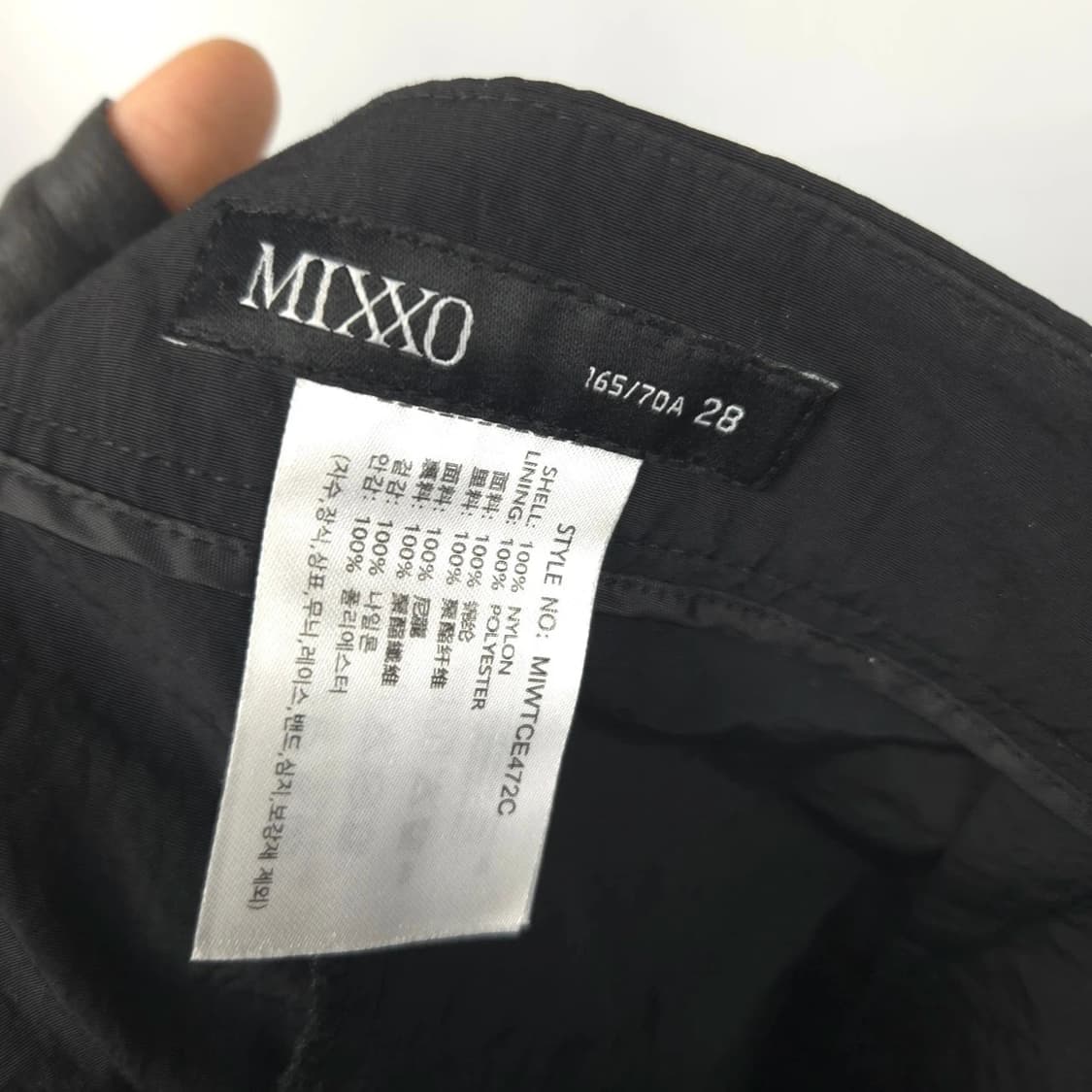 여 27 미쏘 나일론 와이드핏 블랙 팬츠 긴바지 상품이미지6