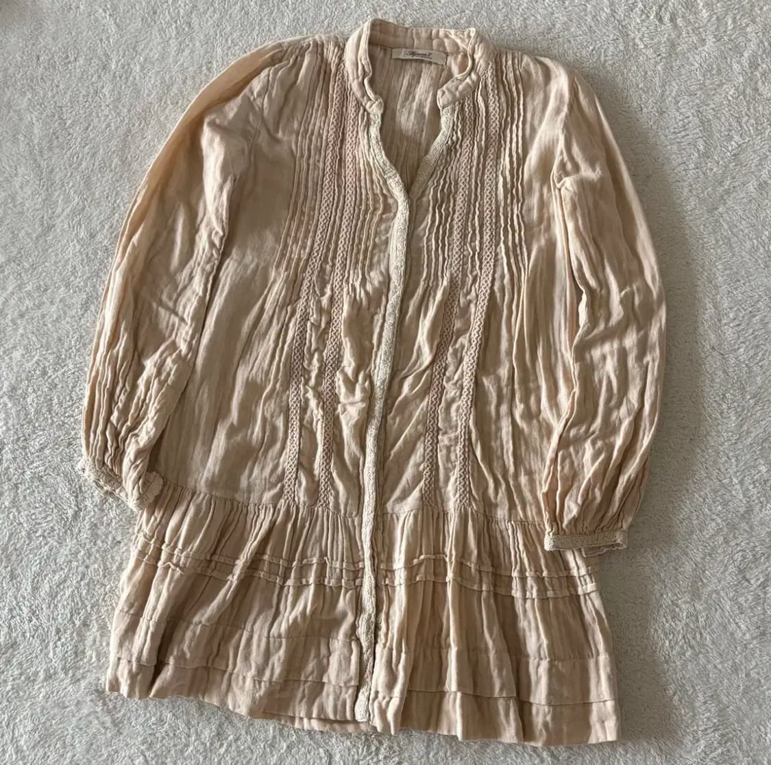 일본빈티지 모리걸 하구미 Agneau 프릴 원피스 상품이미지1