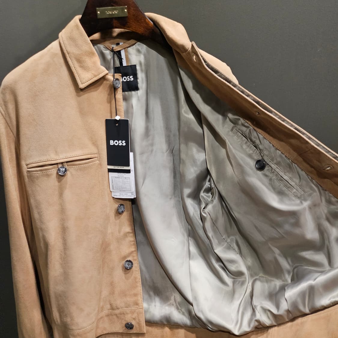 보스 BOSS 스웨이드 집 블루종 이종석 자켓 상품이미지6