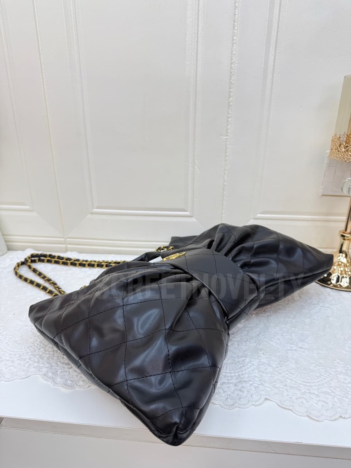 샤넬 리본 보우백 블랙 상품이미지7