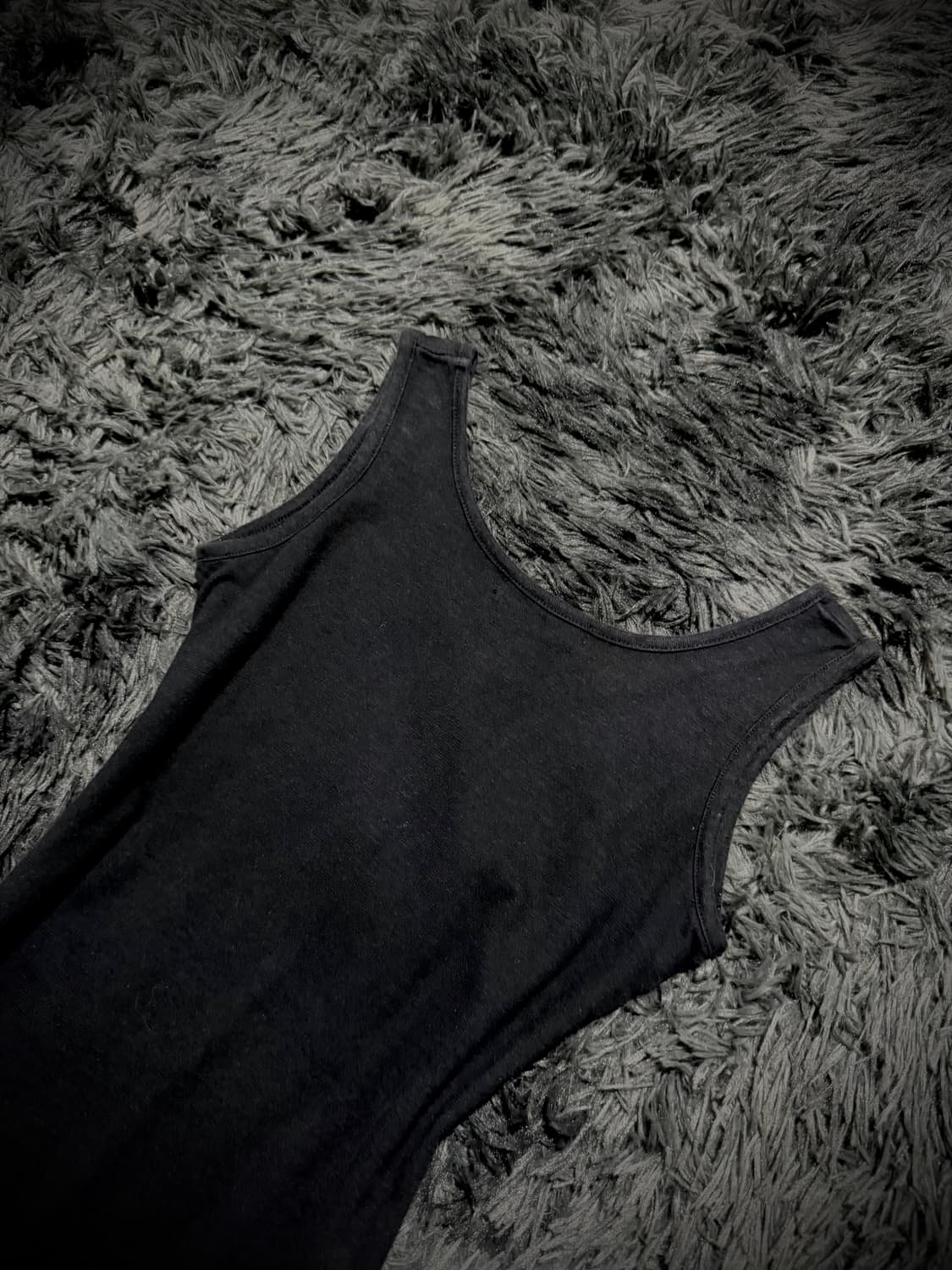 Galyge 스컬 하트 윙 프린팅 블랙 슬리브리스 상품이미지6