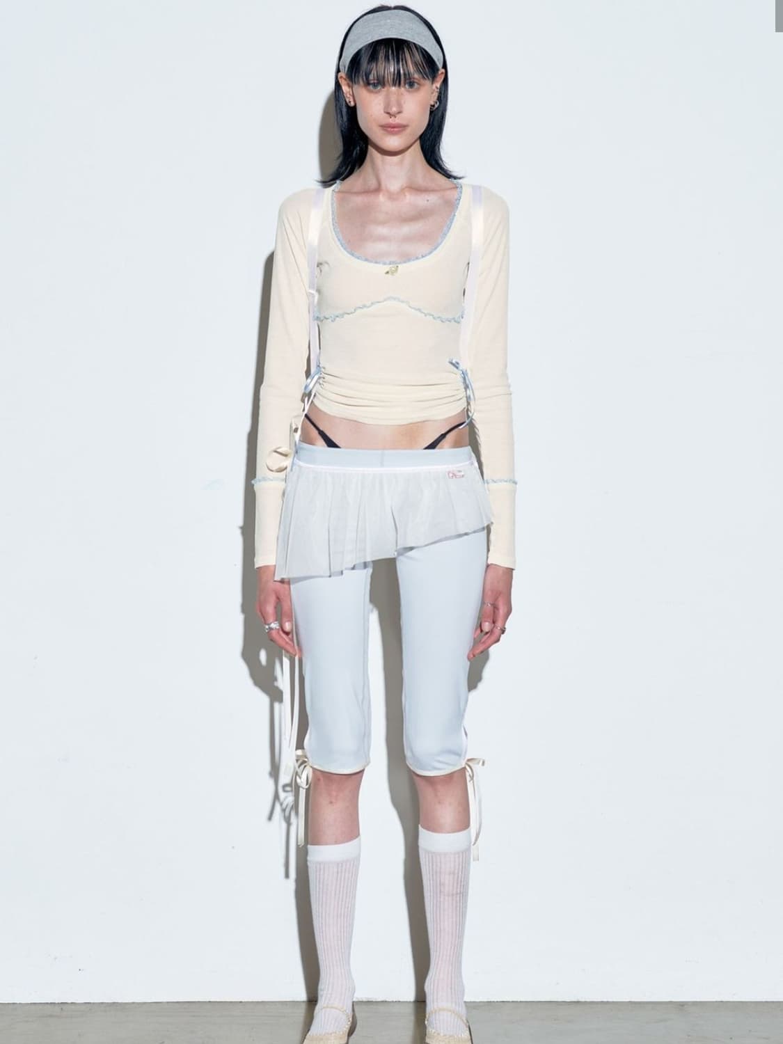 스컬프터 Bow Tie L/S Tee Ivory 상품이미지2