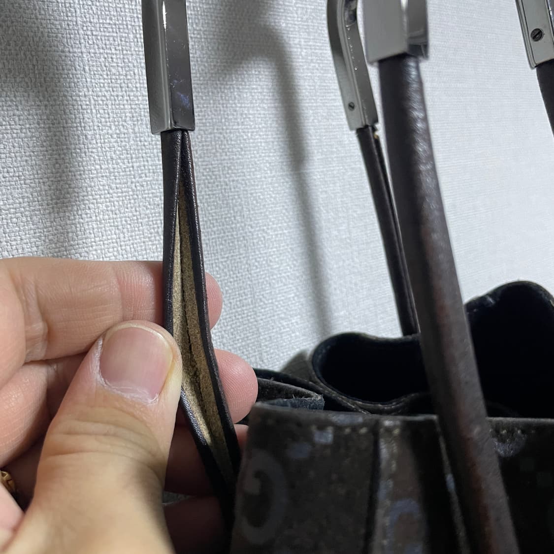 빈티지 구찌 GG로고 스웨이드 숄더&토트백 상품이미지5