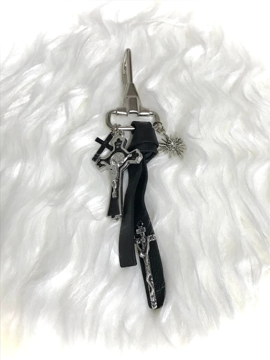 빈티지 펑크 십자가 바지 키링 상품이미지1