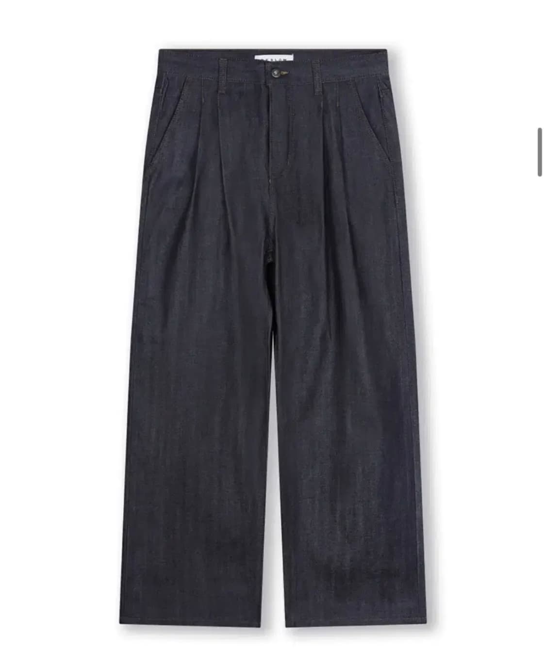 [30]비슬로우 투턱 생지 데님 인디고 새상품 상품이미지3