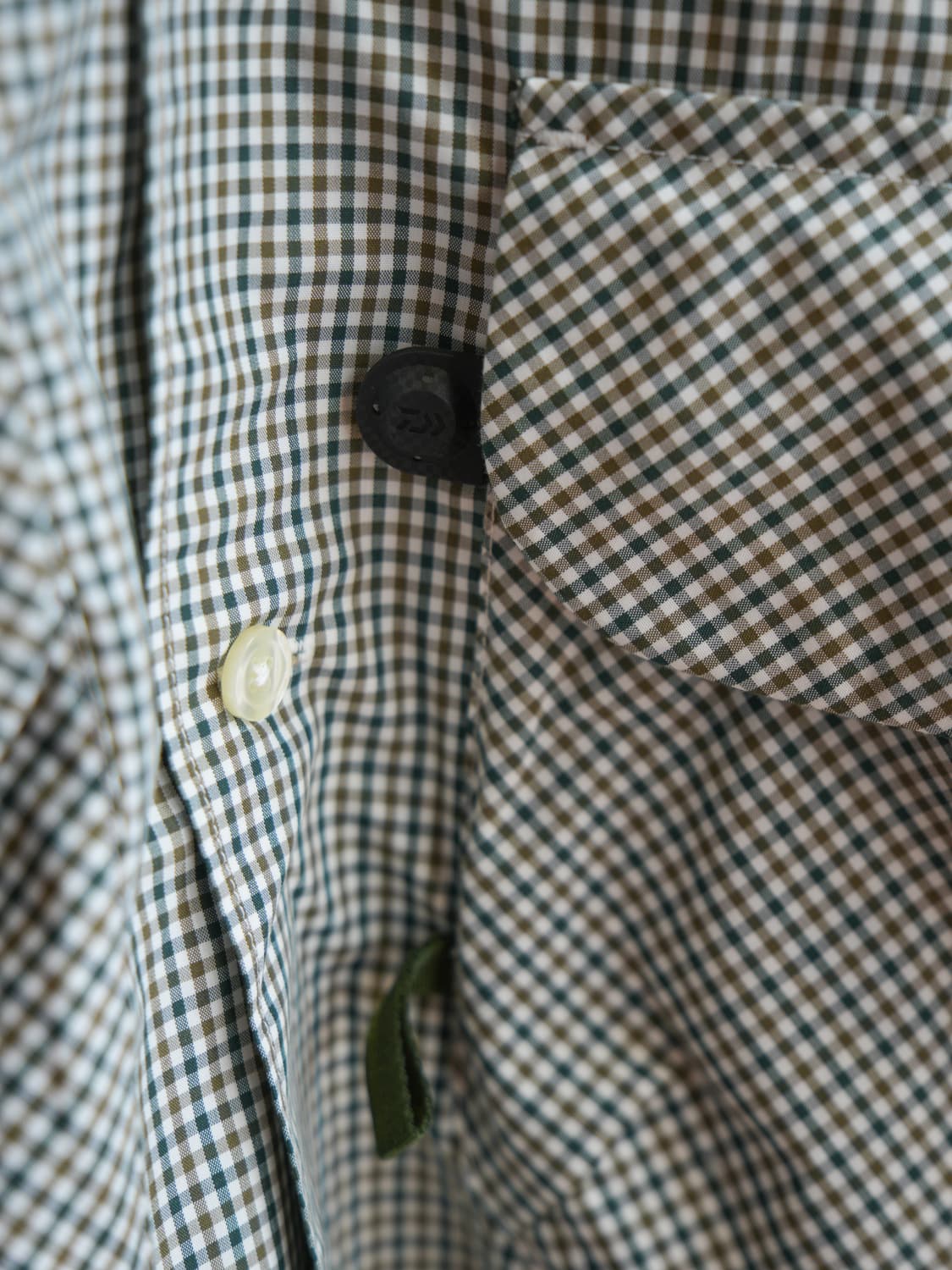 다이와피어39 테크 뉴 앵글러스 오픈카라 깅엄체크 셔츠 상품이미지4