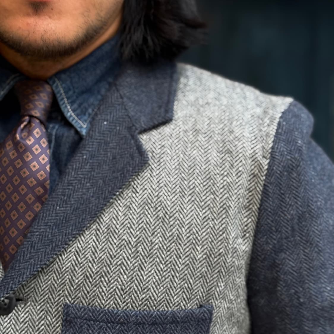 니서스호텔 울 블랜드 헤링본 자켓 L 상품이미지10