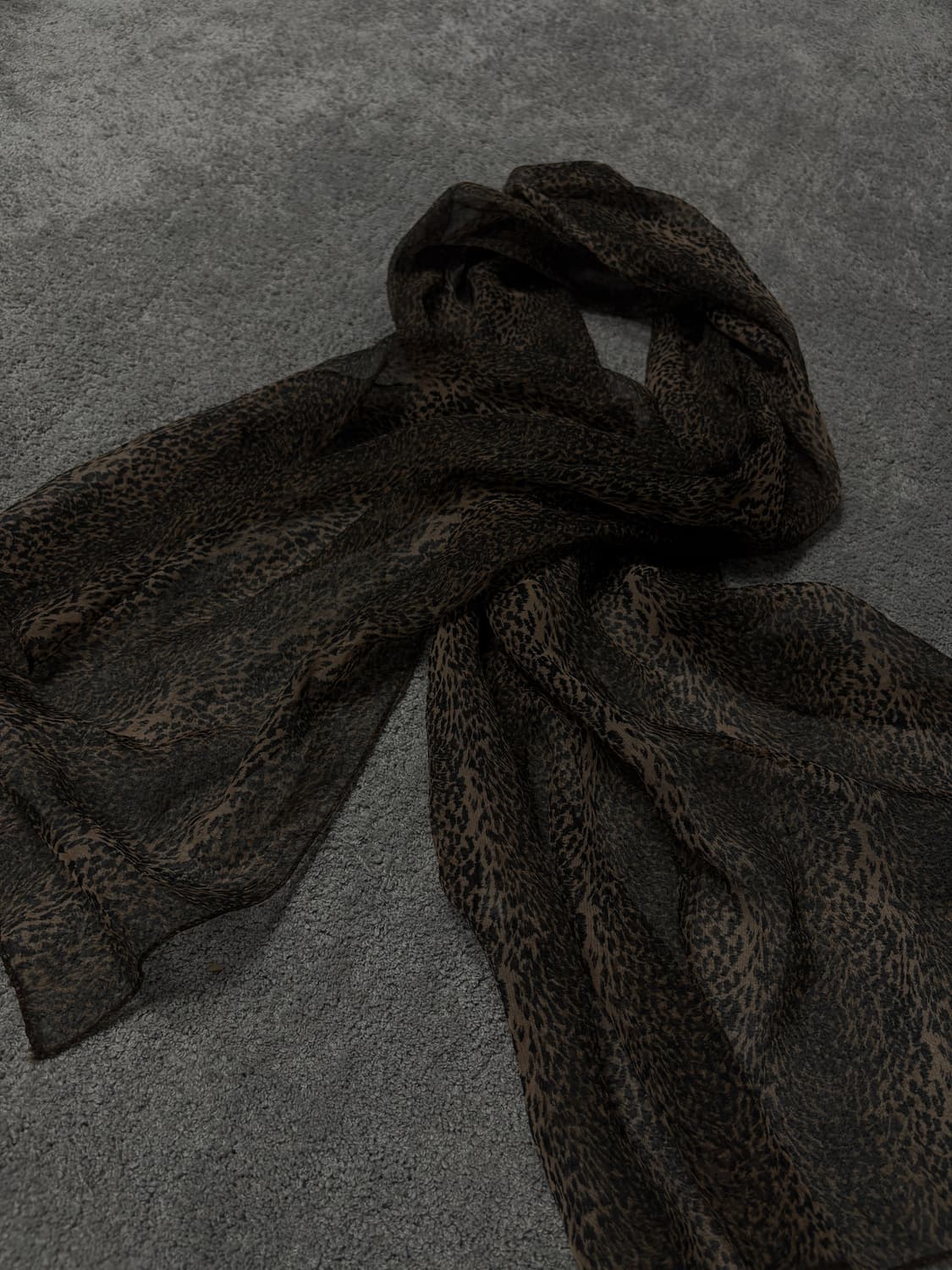 Vintage vkei punk mood leopard scarf 상품이미지2