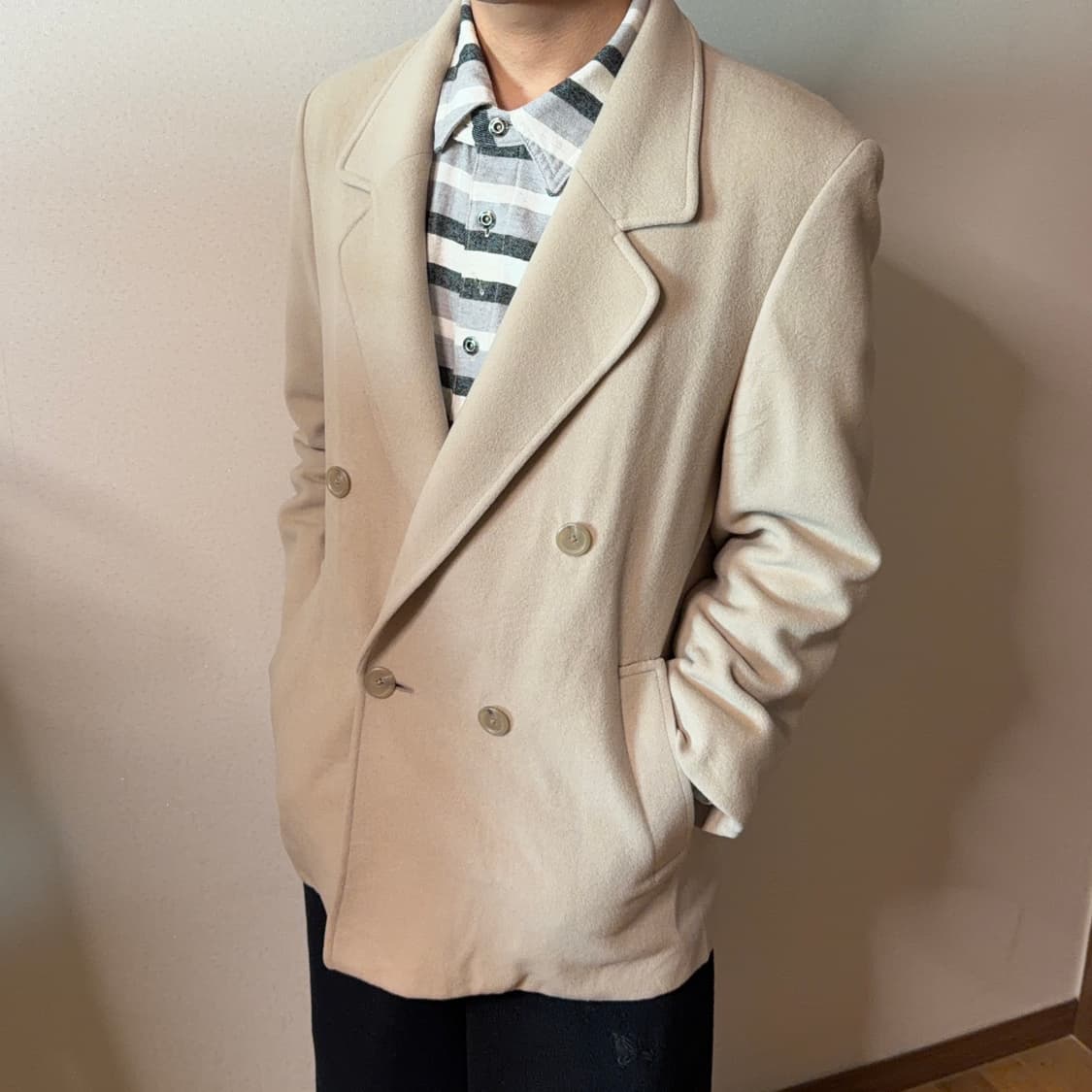 제이프레스 울 더블 자켓 상품이미지1