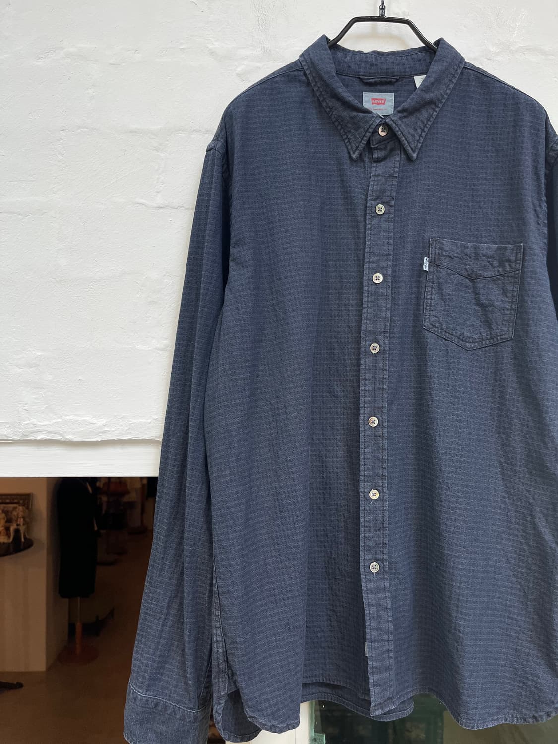 Levis 네이비 시어서커 긴팔셔츠 남방 L 상품이미지4
