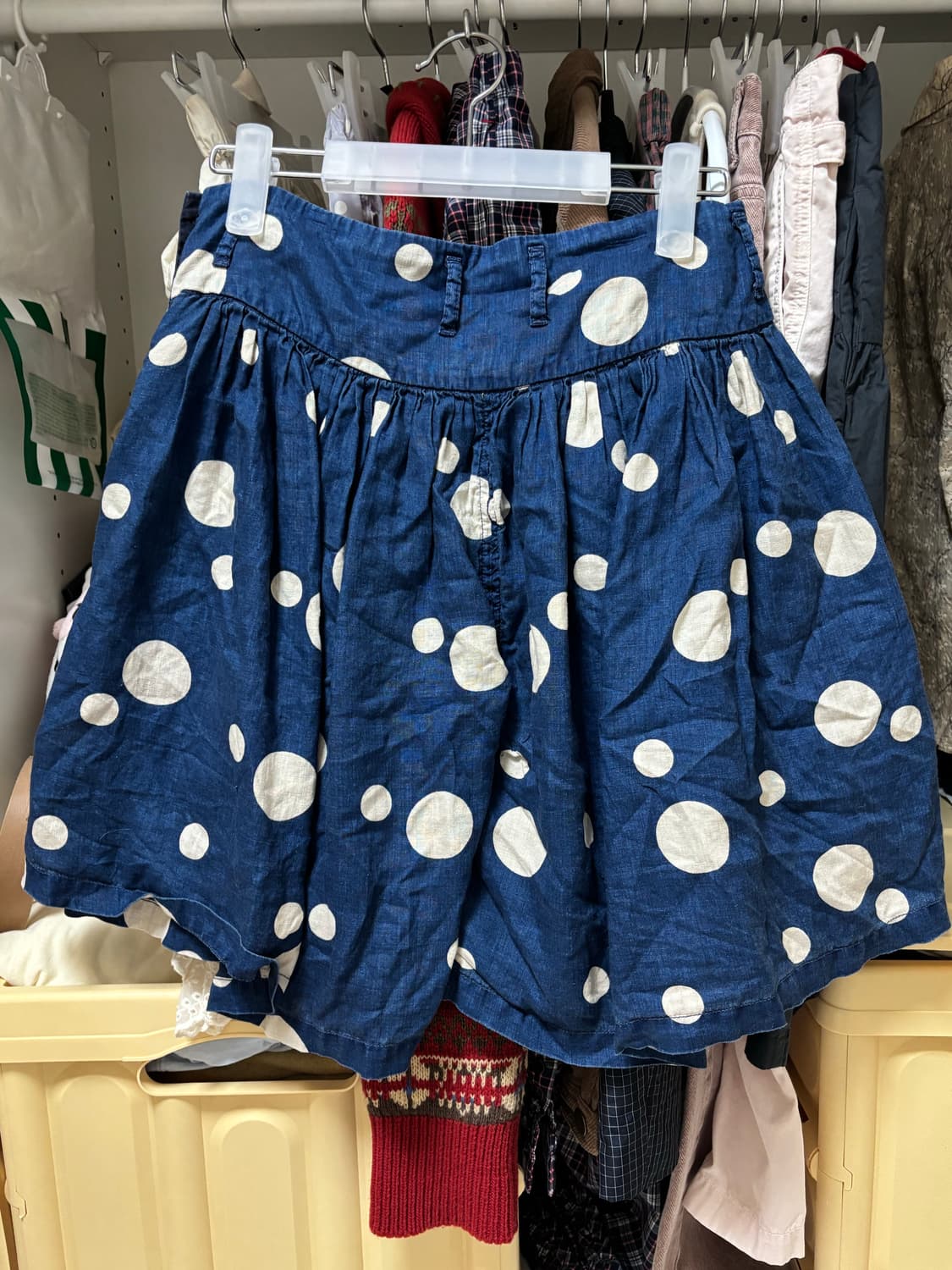 캐피탈 도트 스커트팬츠 네이비 상품이미지2