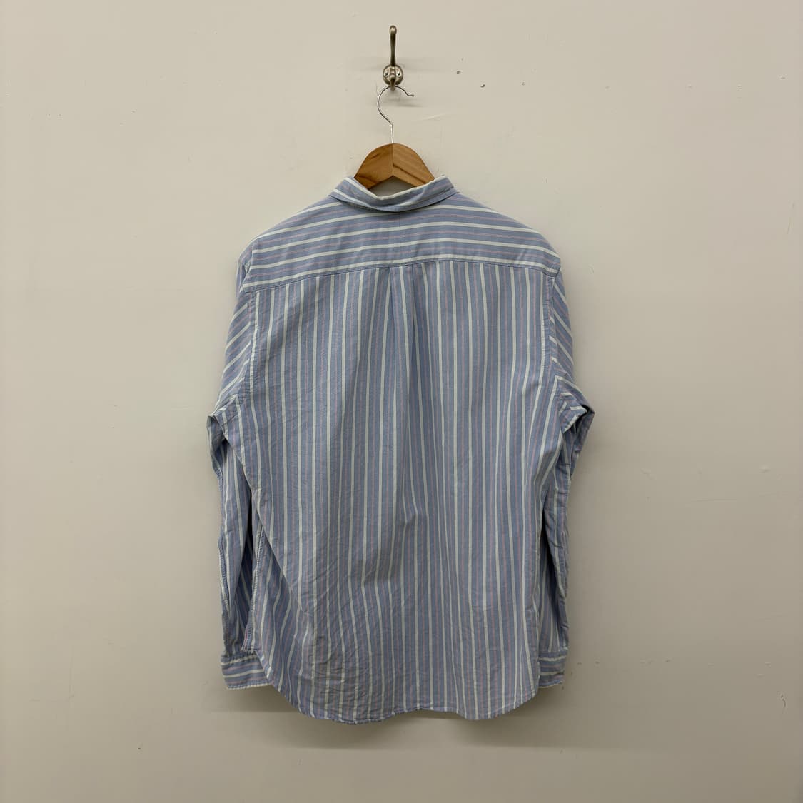 폴로 랄프로렌 스트라이프 셔츠 블루 남성 L 상품이미지5