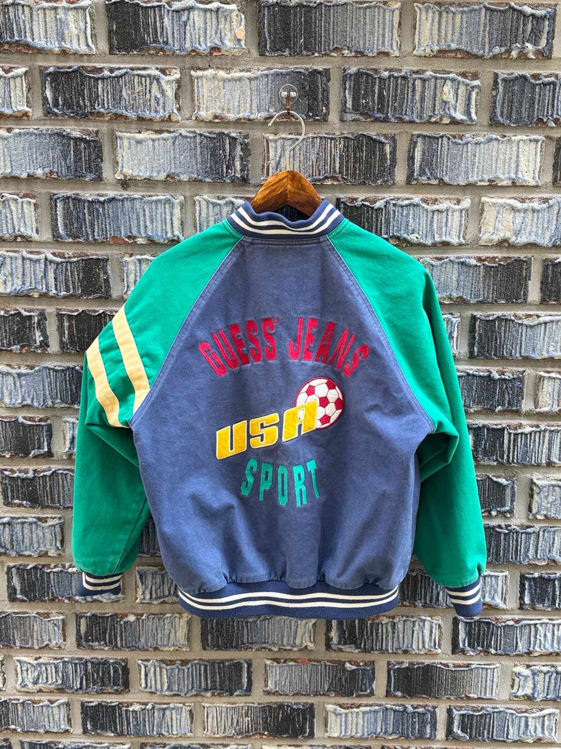 90s 올드게스 (두산) 바시티자켓 상품이미지2