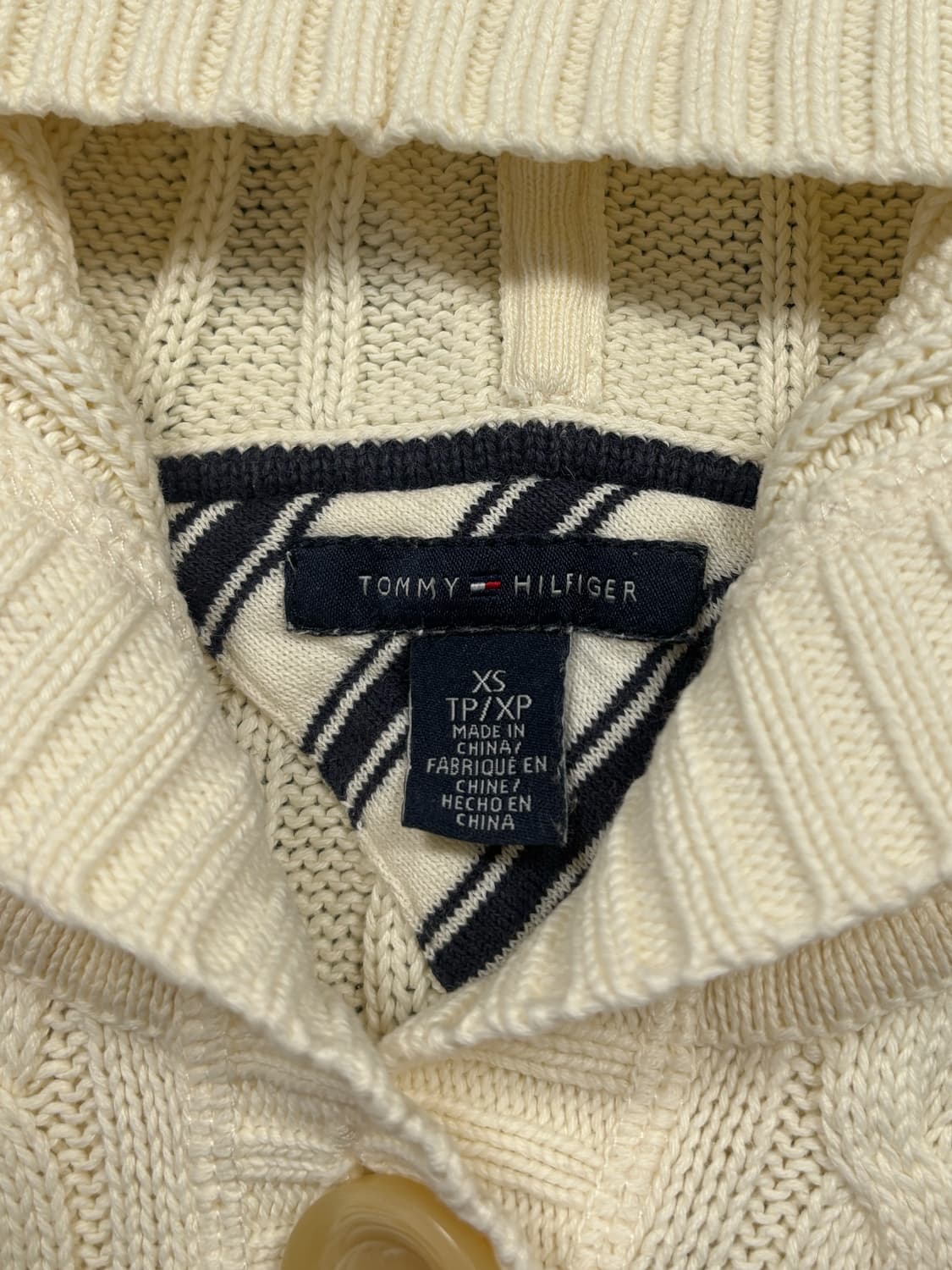 타미힐피거 아이보리 니트 후드 상품이미지7