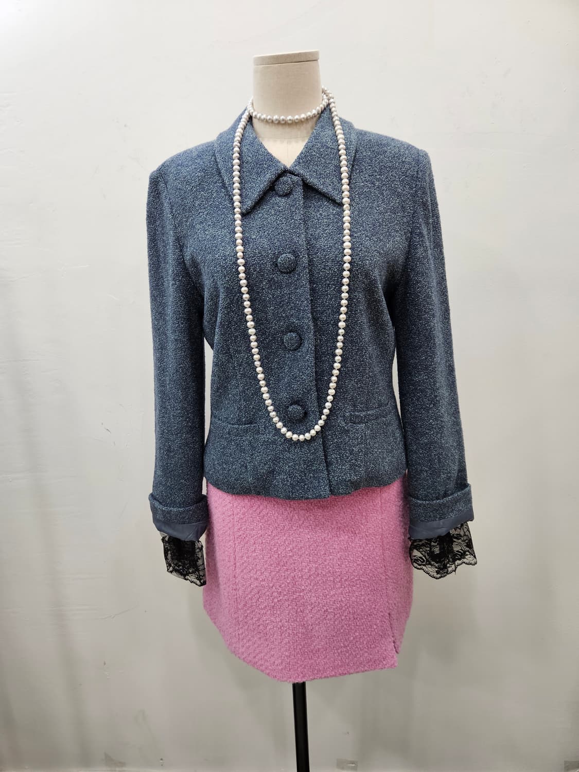 Jpn Vintage 울혼방 트위드 숏자켓 상품이미지2