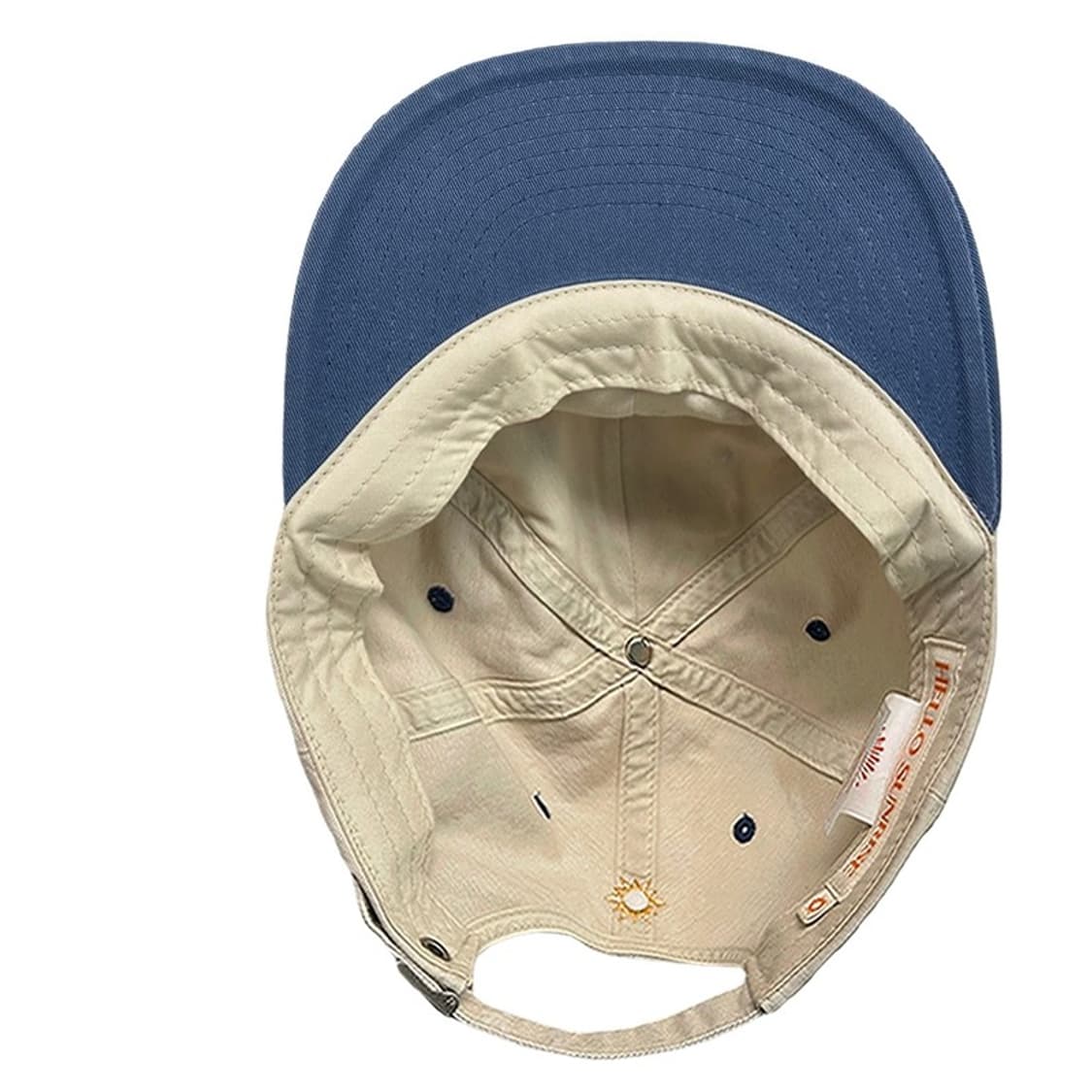 헬로 선라이즈  투 톤 워시드 OG 로고 6패널 캡 베이지&빈티지블루 상품이미지8