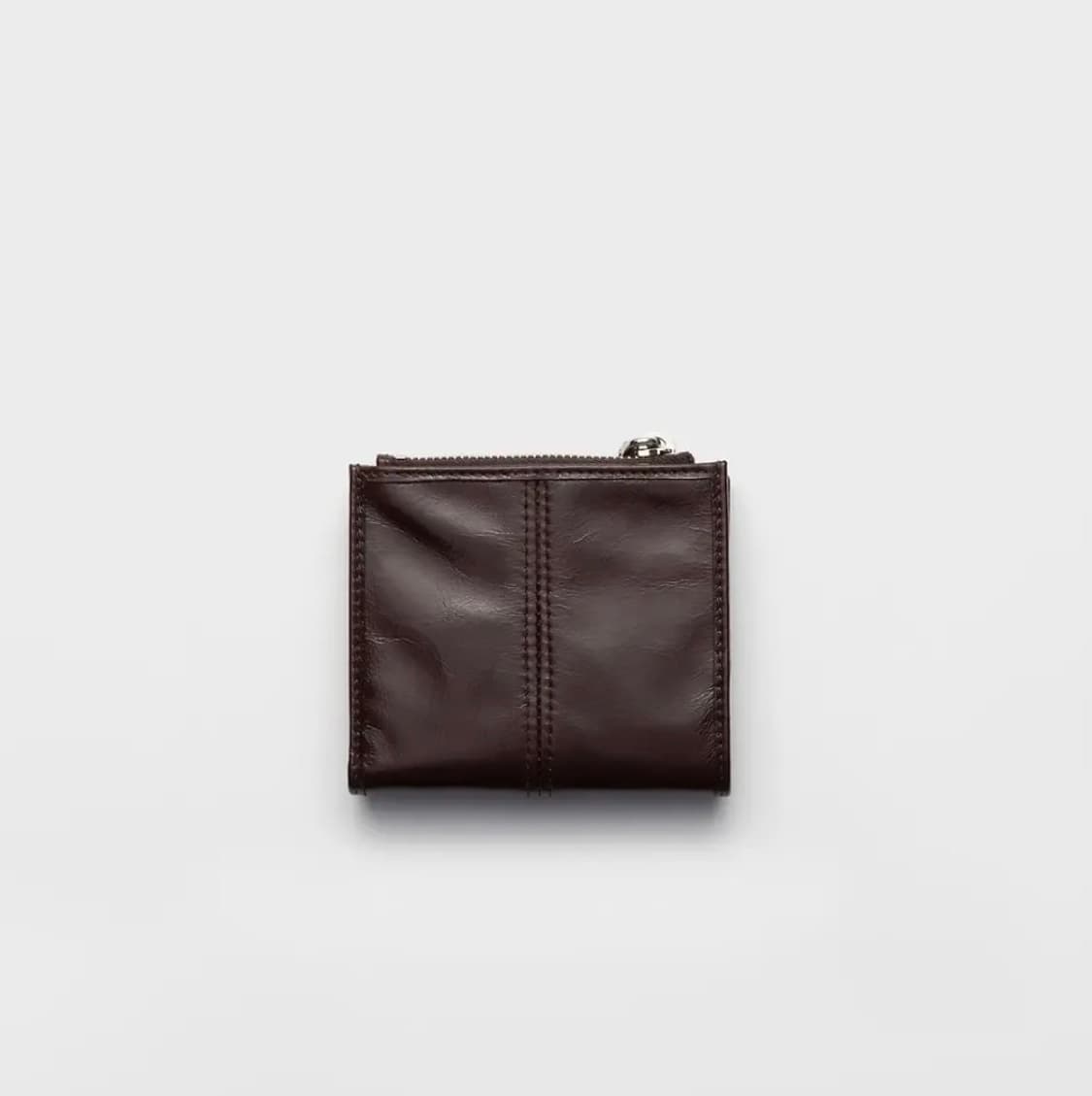 프라다 스몰 가죽 지갑 브라운 상품이미지3