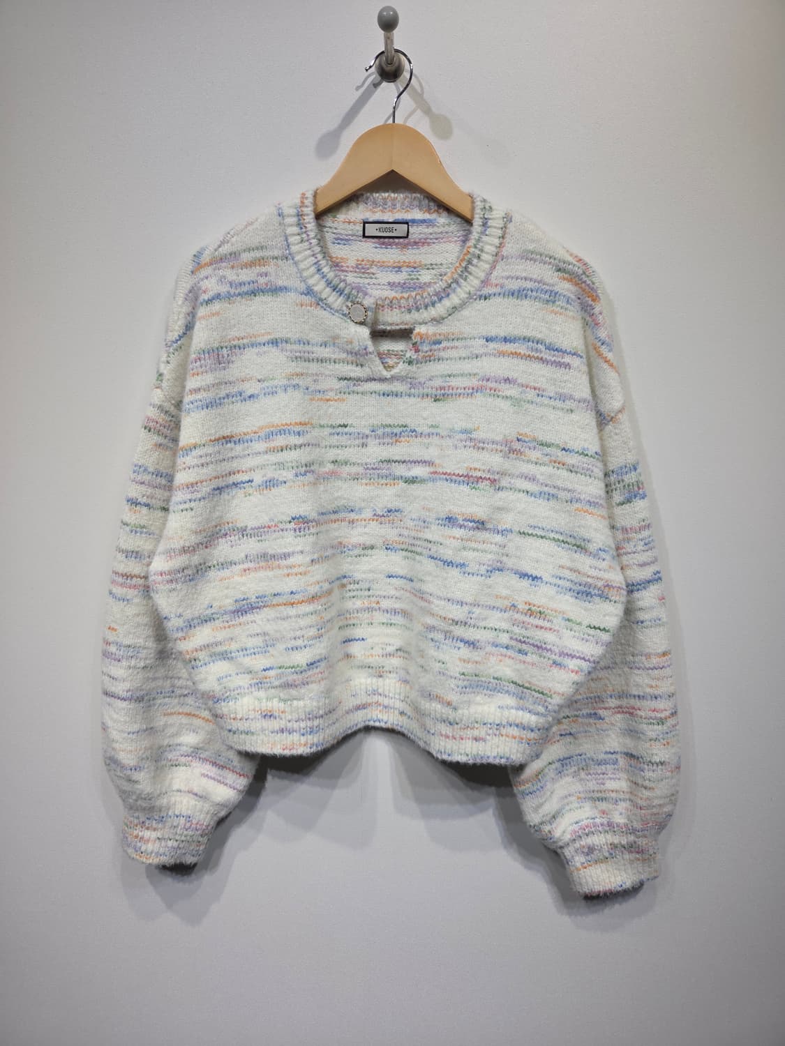 KUOSE 쿠오세 멀티 컬러 믹스 울 블렌드 니트 상품이미지2