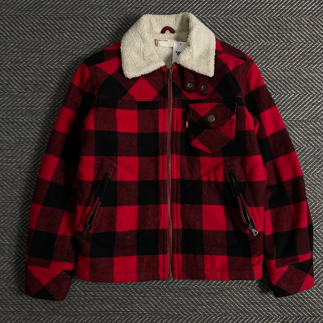 리바이스 USA 버팔로 체크 쉐르파 자켓y 3358 상품이미지2